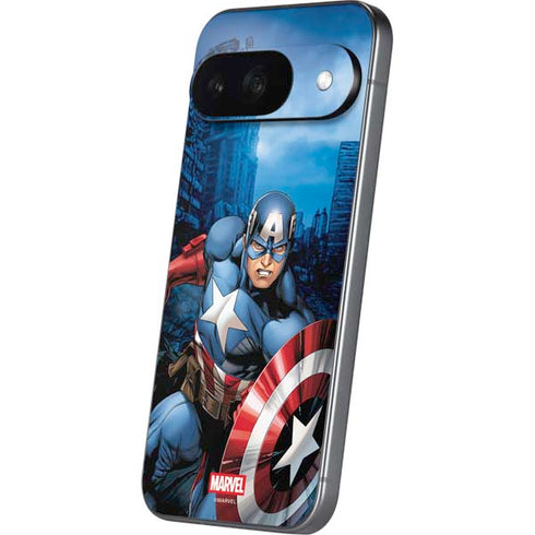 Marvel Captain America Portrait Google Pixel 9 Skin